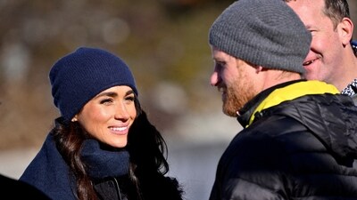 Britain's Prince Harry, Duke of Sussex and his wife Meghan, Duchess of Sussex visit the Whistler Sliding Centre during the training camp for the Invictus Games Vancouver Whistler 2025 in Whistler, British Columbia, Canada February 15, 2024. REUTERS/Jennifer Gauthier (REUTERS)