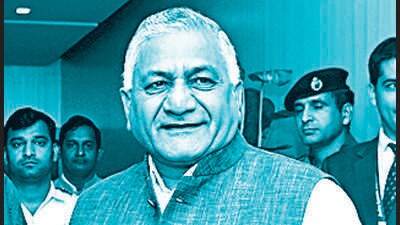 Congress has a tough fight on its hands as incumbent MP general VK Singh (rtd) (above) has won the seat, which is considered a BJP bastion, twice in a row in 2014 and 2019. (ANI) Congress has a tough fight on its hands as incumbent MP general VK Singh (rtd) (above) has won the seat, which is considered a BJP bastion, twice in a row in 2014 and 2019. (ANI)