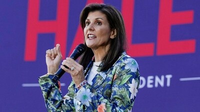 Nikki Haley speaks at a campaign event on Wednesday, Feb. 21, 2024, in Beaufort, S.C. (AP Photo/Meg Kinnard) (AP) Nikki Haley speaks at a campaign event on Wednesday, Feb. 21, 2024, in Beaufort, S.C. (AP Photo/Meg Kinnard) (AP)