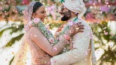 Rakul Preet Singh and Jackky Bhagnani got married in Goa (Instagram) Rakul Preet Singh and Jackky Bhagnani got married in Goa (Instagram)