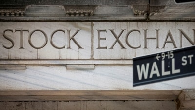 The Wall Street entrance to the New York Stock Exchange (NYSE) is seen in New York City, US. (Reuters)