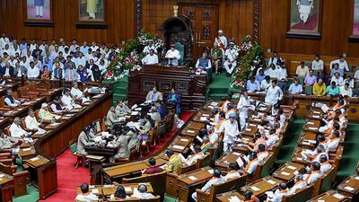 The Congress government passed “Karnataka Hindu Religious Institutions and Charitable Endowments Bill 2024” in the state assembly on Thursday. (ANI) The Congress government passed “Karnataka Hindu Religious Institutions and Charitable Endowments Bill 2024” in the state assembly on Thursday. (ANI)