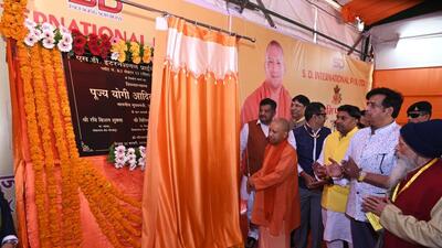 Uttar Pradesh chief minister Yogi Adityanath at the launch of projects in Gorakhpur on Thursday. (HT Photo) Uttar Pradesh chief minister Yogi Adityanath at the launch of projects in Gorakhpur on Thursday. (HT Photo)