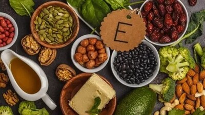 Vitamin E: It is vital to boost immunity, eye health, and skin health. It is a significant antioxidant that prevents reproductive disorders and enhances fertility in women. It can also reduce period pain and regulate the menstrual cycle by balancing hormones. (Unsplash) Vitamin E: It is vital to boost immunity, eye health, and skin health. It is a significant antioxidant that prevents reproductive disorders and enhances fertility in women. It can also reduce period pain and regulate the menstrual cycle by balancing hormones. (Unsplash)
