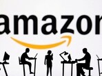The Amazon logo is seen in this illustration.