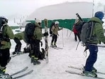 A snow clearance operation is underway at Mughal Road after an avalanche hits Gulmarg ski resort in Jammu and Kashmir, trapping three foreigners under snow, officials said on Thursday.&nbsp;(ANI)