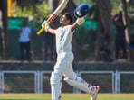 Mumbai: Mumbai batter Musheer Khan celebrates his century during a Ranji Trophy match between Mumbai and Baroda Mumbai: Mumbai batter Musheer Khan celebrates his century during a Ranji Trophy match between Mumbai and Baroda