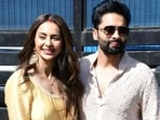 Rakul Preet Singh and Jackky Bhagnani at Mumbai's private airport on Friday. (Pics: Varinder Chawla)