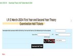 AP Inter Hall Ticket 2024 for 1st, 2nd year out, download link here 