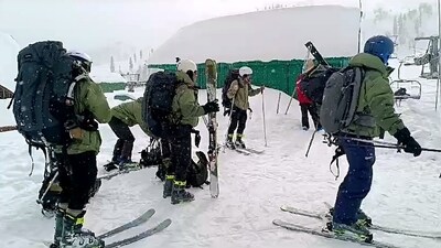 A snow clearance operation is underway at Mughal Road after an avalanche hits Gulmarg ski resort in Jammu and Kashmir, trapping three foreigners under snow, officials said on Thursday. (ANI) A snow clearance operation is underway at Mughal Road after an avalanche hits Gulmarg ski resort in Jammu and Kashmir, trapping three foreigners under snow, officials said on Thursday. (ANI)