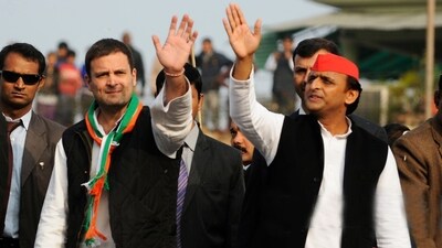 The Samajwadi Party and the Congress settled on a pre-poll alliance for Uttar Pradesh and Madhya Pradesh on Wednesday (HT FILE) The Samajwadi Party and the Congress settled on a pre-poll alliance for Uttar Pradesh and Madhya Pradesh on Wednesday (HT FILE)
