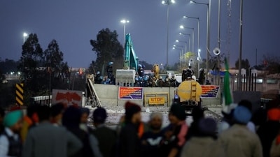 The SKM will also hold a tractor march on highways towards the national capital, said the BKU leader. (REUTERS) The SKM will also hold a tractor march on highways towards the national capital, said the BKU leader. (REUTERS)
