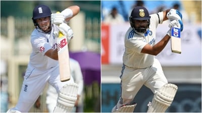 Alastair Cook drew a similarity between Joe Root (L) and Rohit Sharma (File)