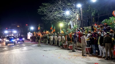 PM Modi will first participate in the program at Swatantra Bhawan of BHU in the morning. (PTI) PM Modi will first participate in the program at Swatantra Bhawan of BHU in the morning. (PTI)