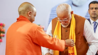 Prime Minister Narendra Modi who arrived in Varanasi on Thursday evening will launch a number of development projects today and address public meetings, officials here said. (PTI) Prime Minister Narendra Modi who arrived in Varanasi on Thursday evening will launch a number of development projects today and address public meetings, officials here said. (PTI)
