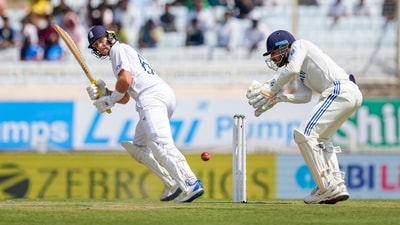 Joe Root, however, held one end as he showed a conservative approach; a deviation from his previous outings in the series where he was dismissed while attempting significantly aggressive strokes (PTI) Joe Root, however, held one end as he showed a conservative approach; a deviation from his previous outings in the series where he was dismissed while attempting significantly aggressive strokes (PTI)
