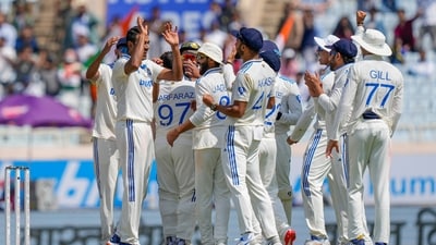 Ravichandran Ashwin, then, dismissed Jonny Bairstow to add to England's troubles (PTI) Ravichandran Ashwin, then, dismissed Jonny Bairstow to add to England's troubles (PTI)
