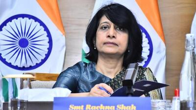 Rachna Shah said the government was taking policy measures to boost the textile industry to make it a $350 billion sector by 2030, up from the current level of $154 billion. (File Photo:X/ISEPC1) Rachna Shah said the government was taking policy measures to boost the textile industry to make it a $350 billion sector by 2030, up from the current level of $154 billion. (File Photo:X/ISEPC1)