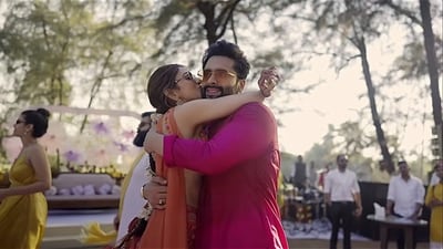 Rakul Preet Singh and Jackky Bhagnani's official wedding video also featured glimpses of their pre-wedding festivities in Goa – the haldi, mehendi, sangeet and of course lots of kissing and dancing. 