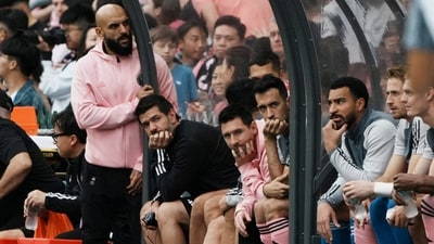 Lionel Messi during Inter Miami's recent friendly in Hong Kong. (REUTERS)