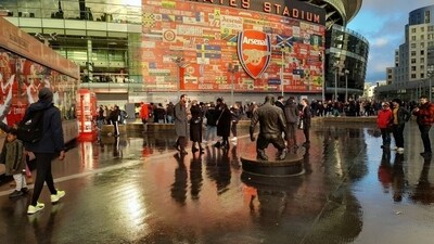 A wet day at the Emirates (Dhiman Sarkar ) A wet day at the Emirates (Dhiman Sarkar )