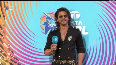 Shah Rukh Khan at the opening ceremony. Shah Rukh Khan at the opening ceremony.