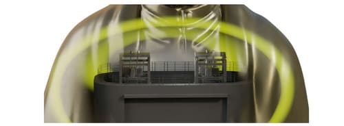 Position of the tuned mass dampers inside the statue (Lesics) Position of the tuned mass dampers inside the statue (Lesics)