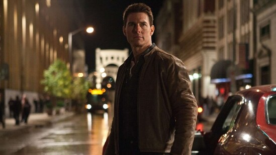 Tom Cruise as Jack Reacher in the film adaptation of the books.
