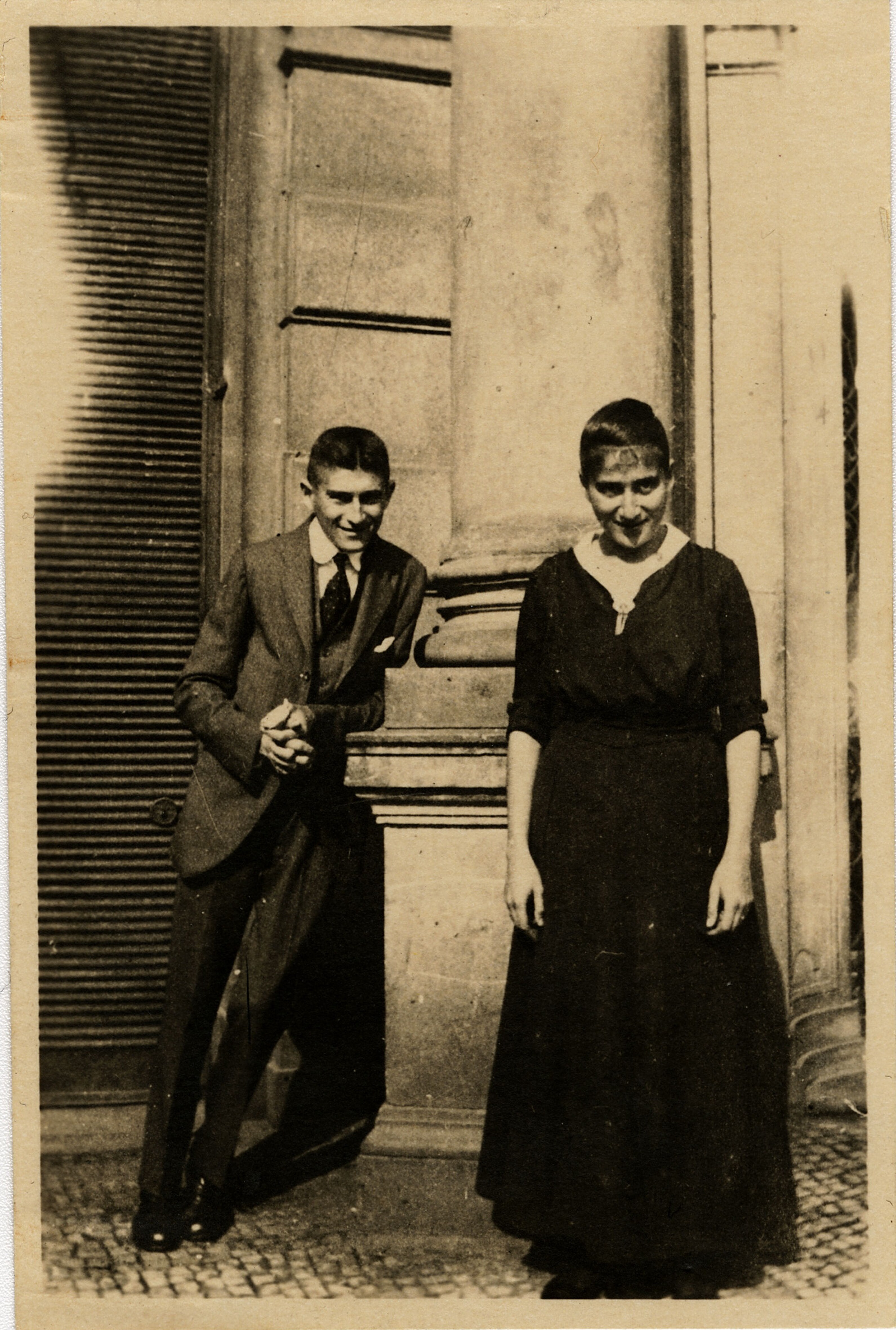 Franz Kafka with his youngest sister Ottilie, whom he called Ottla. (Getty Images)