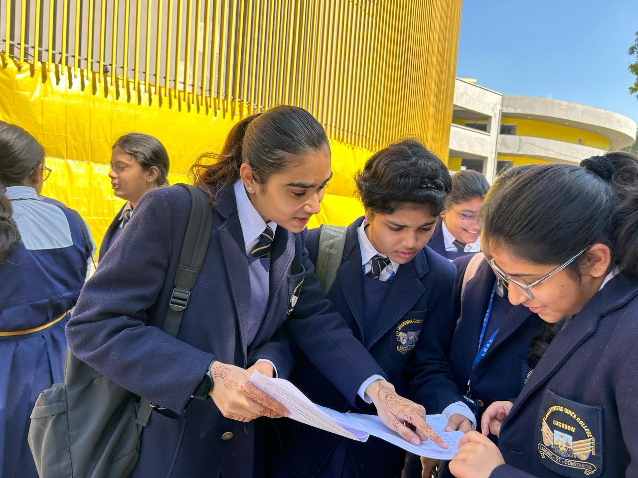 Students of La Martiniere Girls College Lucknow (Rajeev Mullick ) Students of La Martiniere Girls College Lucknow (Rajeev Mullick )