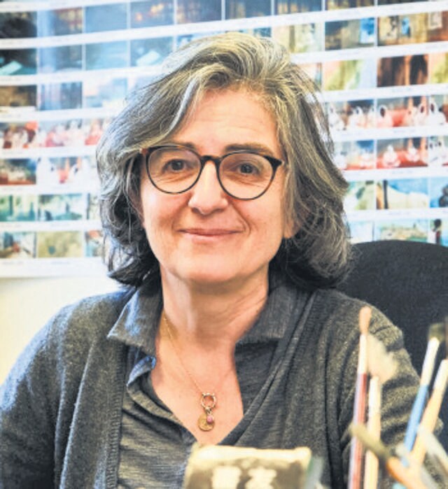 Isabel Herguera, 61, first came across Sultana’s Dream in 2012, at an art gallery while on one of her many trips to India. “n one corner, on a table, was a red book with an image of a woman piloting a spaceship, in Gond art, on the cover,” she says. She knew immediately she wanted to make this film. (Thomas Schaekel) Isabel Herguera, 61, first came across Sultana’s Dream in 2012, at an art gallery while on one of her many trips to India. “n one corner, on a table, was a red book with an image of a woman piloting a spaceship, in Gond art, on the cover,” she says. She knew immediately she wanted to make this film. (Thomas Schaekel)