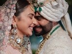 Rakul Preet Singh and Jackky Bhagnani beam with joy in new wedding pics.