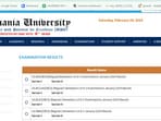 Osmania University releases results for BA, Bcom, and B.Sc Semesters I, III, V