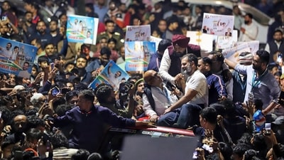 Priyanka Gandhi was to participate in the yatra when it entered Uttar Pradesh in Chandauli but could not do so because of ill health and subsequent hospitalisation. (ANI) Priyanka Gandhi was to participate in the yatra when it entered Uttar Pradesh in Chandauli but could not do so because of ill health and subsequent hospitalisation. (ANI)