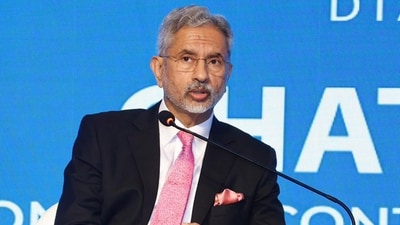 External affairs minister S Jaishankar at the Raisina Dialogue 2024 in New Delhi on Friday. (PTI) External affairs minister S Jaishankar at the Raisina Dialogue 2024 in New Delhi on Friday. (PTI)