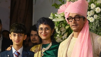 Aamir Khan's ex wife Kiran Rao and their son Azad Rao Khan at the wedding ceremony of Aamir's daughter Ira Khan in Mumbai on January 3, 2024. (File Photo/ AFP) Aamir Khan's ex wife Kiran Rao and their son Azad Rao Khan at the wedding ceremony of Aamir's daughter Ira Khan in Mumbai on January 3, 2024. (File Photo/ AFP)