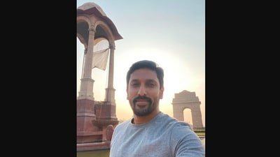 The image shows Arun Yogiraj, the sculptor of the Ram Lalla idol. (Instagram/@arun_yogiraj)