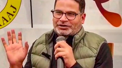 Prashant Kishor said the chances of BJP getting 370 seats in the Lok Sabha election on its own are almost nil. (PTI) Prashant Kishor said the chances of BJP getting 370 seats in the Lok Sabha election on its own are almost nil. (PTI)