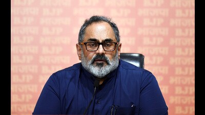 Union minister of state for electronics and information technology Rajeev Chandrasekhar (Ayush Sharma) Union minister of state for electronics and information technology Rajeev Chandrasekhar (Ayush Sharma)