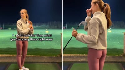 The image shows the golf pro whose video of getting unsolicited advice from a man went viral. (Instagram/@georgiagolfcoach) The image shows the golf pro whose video of getting unsolicited advice from a man went viral. (Instagram/@georgiagolfcoach)