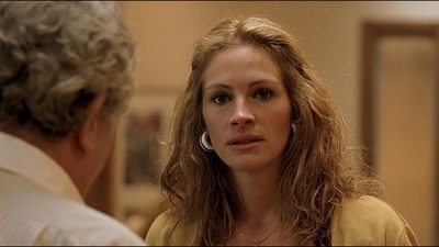Julia Roberts in a still from Erin Brockovich.