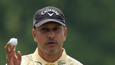 Jeev Milkha Singh in action. Jeev Milkha Singh in action.