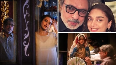 Sonakshi Sinha, Aditi Rao Hydari and Richa Chadha with Sanjay Leela Bhansali on set. Sonakshi Sinha, Aditi Rao Hydari and Richa Chadha with Sanjay Leela Bhansali on set.