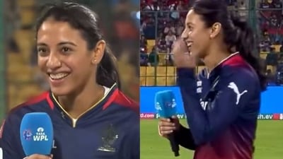 Smriti Mandhana was left overwhelmed by the crowd support. Smriti Mandhana was left overwhelmed by the crowd support.