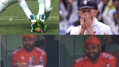 Ben Stokes and Rohit Sharma's contrasting reactions on third umpire's call on Yashasvi Jaiswal Ben Stokes and Rohit Sharma's contrasting reactions on third umpire's call on Yashasvi Jaiswal