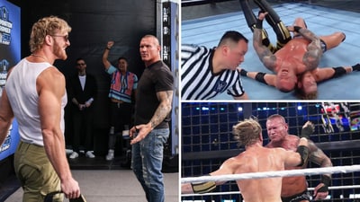 Randy Orton eliminated Logan Paul during the WWE Elimination Chamber on Saturday, February 24 (WWE/ Logan Paul/ X, formerly Twitter) Randy Orton eliminated Logan Paul during the WWE Elimination Chamber on Saturday, February 24 (WWE/ Logan Paul/ X, formerly Twitter)