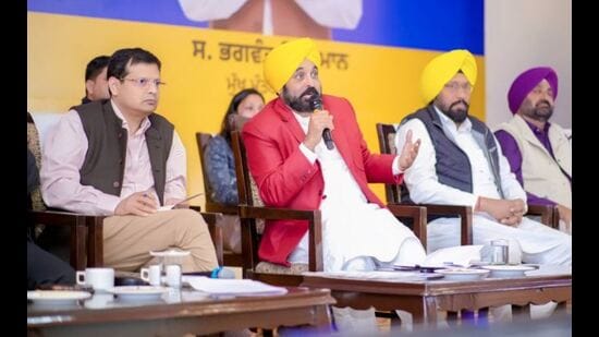 CM Bhagwant Mann during an event in Mukerian (Photo: X)