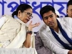 West Bengal chief minister Mamata Banerjee with TMC MP Abhishek Banerjee in Kolkata. West Bengal chief minister Mamata Banerjee with TMC MP Abhishek Banerjee in Kolkata.