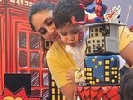 Kareena Kapoor and Saif Ali Khan's son Jeh at his birthday party in Mumbai recently.