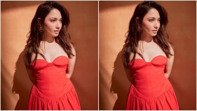 On Saturday, Tamannaah gave her fans a sweet surprise as the actress took to Instagram and uploaded a series of stunning pictures, accompanied by the caption, "2 minutes of silence for everyone who thinks this is red and not orange! (Instagram/@tamannaahspeaks) On Saturday, Tamannaah gave her fans a sweet surprise as the actress took to Instagram and uploaded a series of stunning pictures, accompanied by the caption, "2 minutes of silence for everyone who thinks this is red and not orange! (Instagram/@tamannaahspeaks)